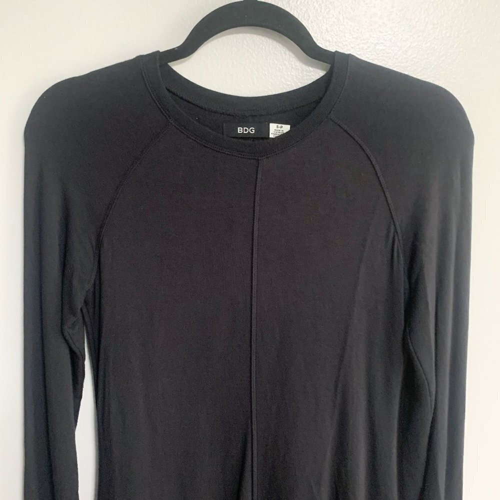 BDG Outfield Black Long Sleeve Fit Flare Mini Dress Size S - Picture 9 of 13